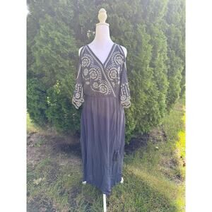 Xhilaration Navy Boho Dress Size Medium